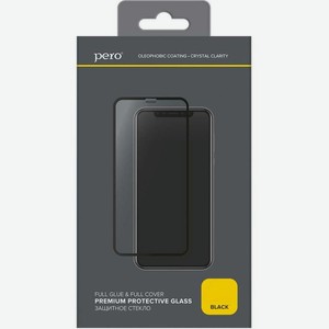 Защитное стекло PERO Full Glue для Realme 6S черное