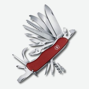 Нож Victorinox WorkChamp XL, 111 мм, 31 функция, с фиксатором лезвия, красный