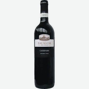 Вино Бадагони Саперави Красное Сухое 10,5% 0,75л