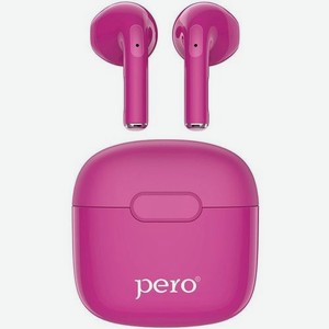 Наушники PERO TWS05, спортивные, Bluetooth, внутриканальные, розовый [ptws05bu]