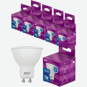 Упаковка ламп LED REV GU10, рефлектор, 7Вт, 10 шт. [32331 0]