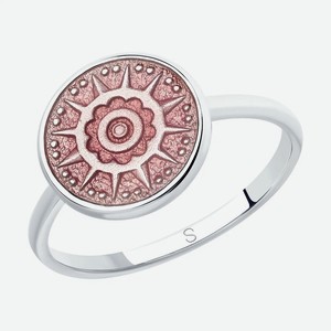 Кольцо SOKOLOV из серебра с эмалью 94012847, размер 16.5