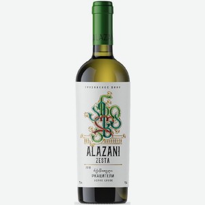 Вино Alazani Rkatsiteli белое сухое, 0.75л Грузия