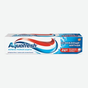 Зубная паста Aquafresh Тройное действие Освежающе-мятная отбеливающая, 100мл Словакия