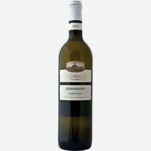 Вино Бадагони Цинандали Белое Сухое 10-12,5% 0,75л