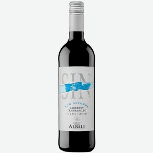 Вино Felix Solis Vina Albali Cabernet Tempranillo безалкогольное красное, 0.5%, 0.75л Испания
