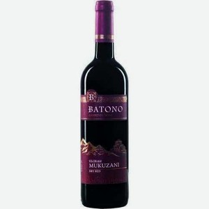 Вино Батоно Мукузани Красное Сухое 10,5-12,5% 0,75л