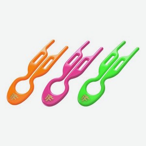 Набор шпилек для волос No1 Hairpin Ibiza Collection 3шт (оранжевая + розовая + зеленая)