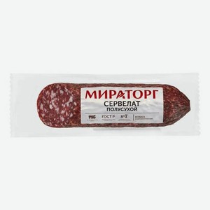 Колбаса сырокопченая Мираторг Сервелат полусухая 300 г