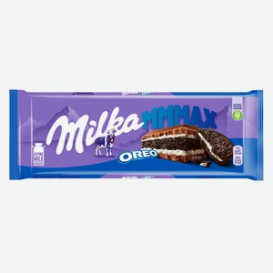 Шоколад молочный Milka Милка с начинкой со вкусом ванили и печеньем Орео 300г