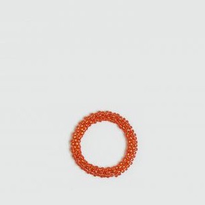 Кольцо BEADED BREAKFAST Simple Beaded Ring Red-orange 17 размер