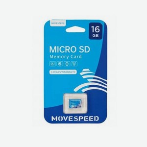 Карта памяти MicroSD 16GB Move Speed FT100 Class 10 без адаптера