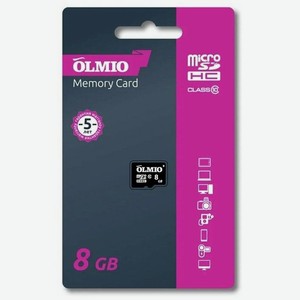 Карта памяти OLMIO microsdhc 8GB Class 10 без адаптера