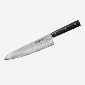 Нож Samura 67 Шеф, 20,8 см, дамаск 67 слоев, микарта