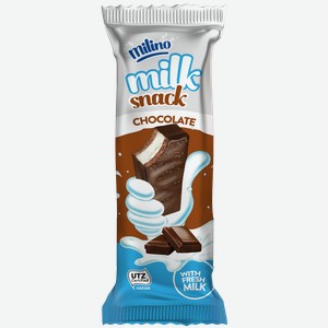 Пирожное Milino бисквитное шоколад-цельное молоко 30%,  30 г