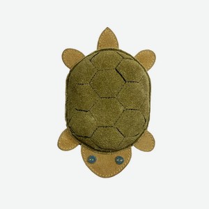 BOW WOW кожаная игрушка черепашка, бежевый и светло-зеленый (300 г)