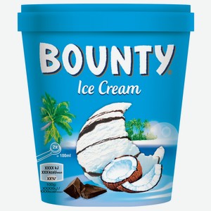 Мороженое Bounty с кокосовой стружкой и шоколадной глазурью, 272г Польша