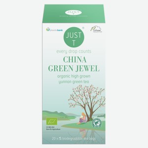 Чай Just T зеленый China Green Jewel (2г x 20шт), 40г Чехия