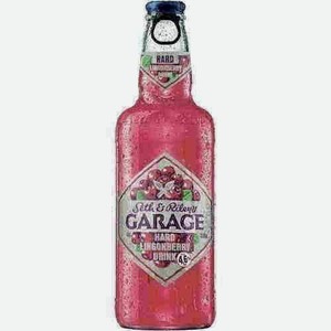 Пивной Напиток Garage Hard Lingonberry 4,6% 0,4л Стекло