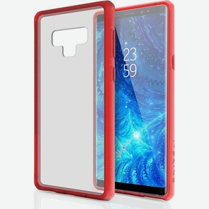 Чехол-накладка ITSKINS HYBRID MKII для Samsung Galaxy Note 9 красный/прозрачный