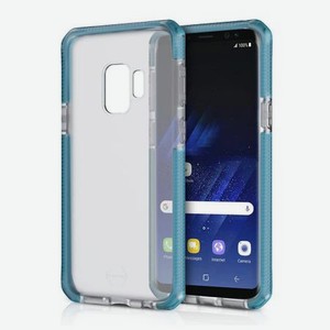Чехол-накладка ITSKINS SUPREME FROST для Samsung Galaxy S9 синий/чёрный