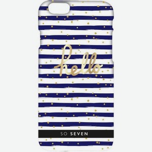 Чехол-накладка So Seven Bord de Mer для Apple iPhone 7/8 Plus синий/белый