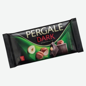 Шоколад Pergale темный с цельным фундуком, 100 г