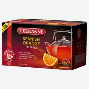 Чай фруктовый TEEKANNE Испанский апельсин в пакетиках, 20х2,5 г