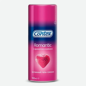 Гель-смазка интимная `CONTEX` Romantic (с ароматом клубники) 100 мл