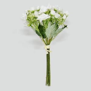 Букет из мелких роз Конэко-О, высота 30 см, кремовый