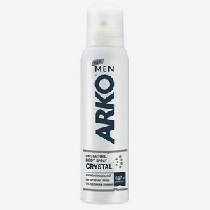 Дезодорант-спрей Arko Men Crystal мужской антибактериальный, 150 мл