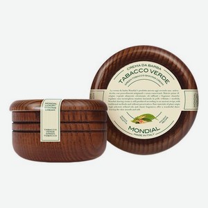 Крем для бритья с ароматом зеленого табака Tobacco Verde: Крем 140мл (деревянная чаша)
