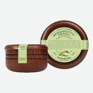 Крем для бритья с ароматом бергамота и нероли Bergamotto Neroli: Крем 140мл (деревянная чаша)