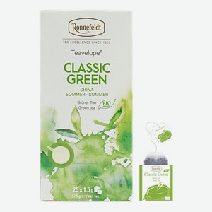 Чай зеленый Ronnefeldt Teavelope Классический в пакетиках 1,5 г 25 шт