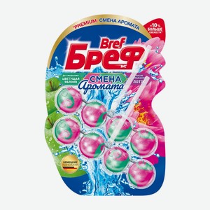 Блок Bref Perfume Perfume Switch яблоко-лотос для туалета 50 г x 2 шт