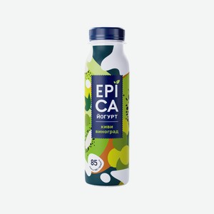 БЗМЖ Йогурт питьевой Epica киви/виноград 2,5% 260г