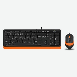 Клавиатура и мышь F1010 Оранжевая A4Tech