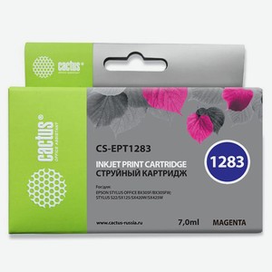 Картридж струйный CS-EPT1283 пурпурный для Epson Stylus S22/SX125/SX420/SX425 (7ml) Cactus