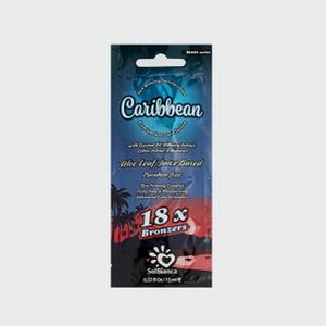 Крем для солярия SOLBIANCA Caribbean With Coconut Oil, Blueberry Extract, Cotton Extract And Bronzers 15 мл