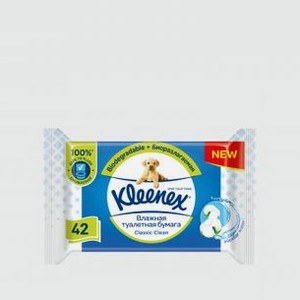Влажная туалетная бумага KLEENEX Classic Clean 42 шт