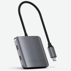 USB-C хаб Satechi Aluminum 4 порта Интерфейс USB-С Серый космос