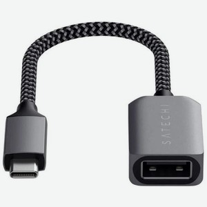 Кабель-адаптер Satechi USB-C to USB 3.0 серый космос