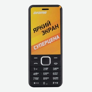 Мобильный телефон Digma A241 Linx 32Mb черный