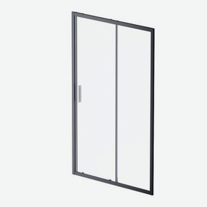 Дверь душевая 120х195 AM.PM Gem Solo W83G-302U120CT, стекло прозрачное, профиль черный матовый
