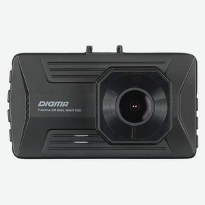 Видеорегистратор Digma FreeDrive 208 DUAL Night FHD (GP6248) черный
