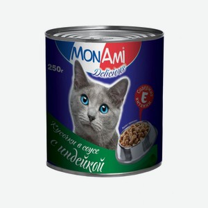 Влажный корм для кошек «Монами» индейка в соусе, 250 г