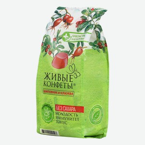 Мармелад Лакомства для здоровья желейный шиповник-клюква без сахара, 170г Россия