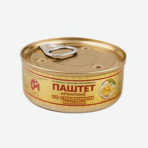 Паштет ЙОШКАР-ОЛИНСКИЙ МК Печеночный со сливочным маслом 100г