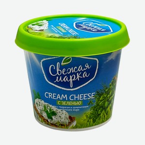 Крем с творогом СВЕЖАЯ МАРКА Cream Cheese c зеленью 55% 140гр