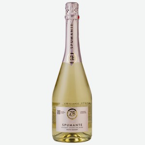 Вино игристое белое полусухое ZB Spumante White Semidry 0.75 л